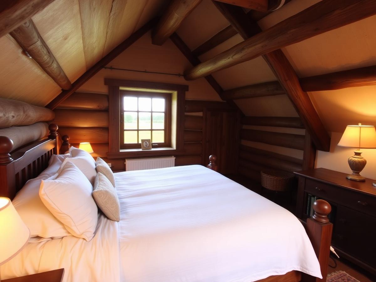 Comfortable farmhouse guest room